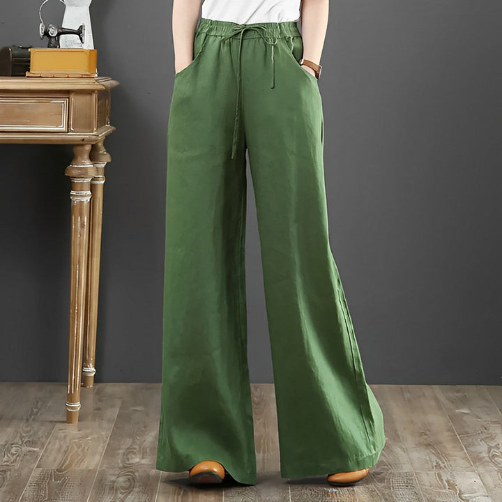 FLORA - Pantalon d'été décontracté en lin