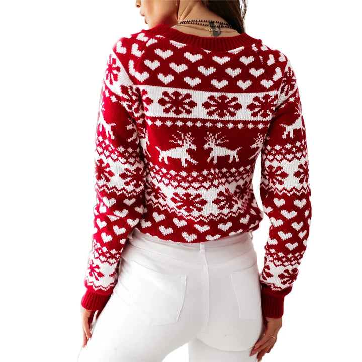 Maya - Pull de Noël confortable en tricot