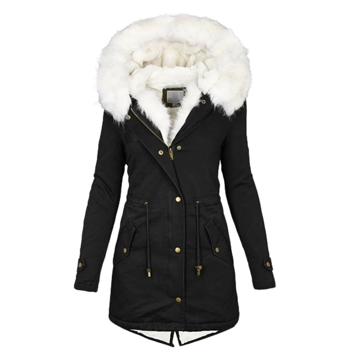 Parka Scarlett con cappuccio e fodera in pelliccia per donne
