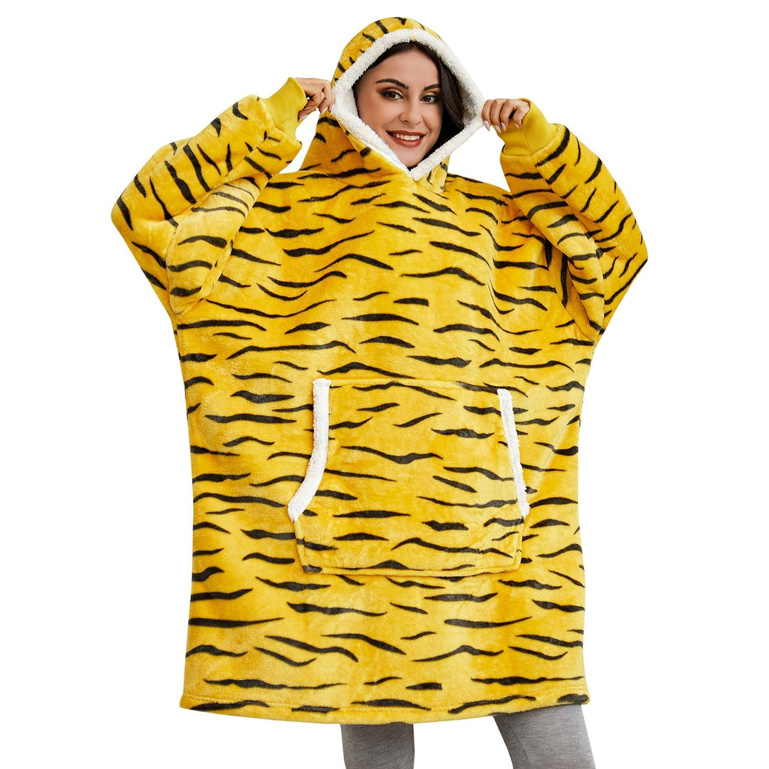 Caryn - délicieuse combinaison de sweat à capuche doux et de couverture douillette en un seul produit !