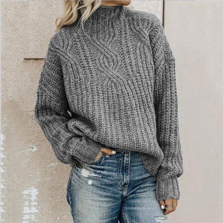 Francine - Pull à col roulé grande taille