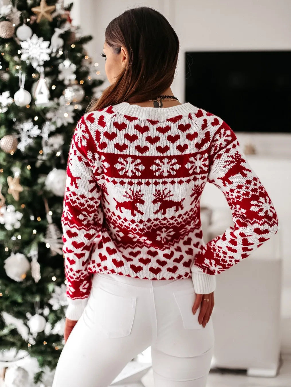 Maya - Pull de Noël confortable en tricot