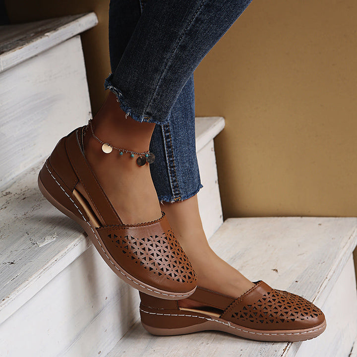 Sandales pour femmes intemporelles avec talon épais – Élégantes & Confortables