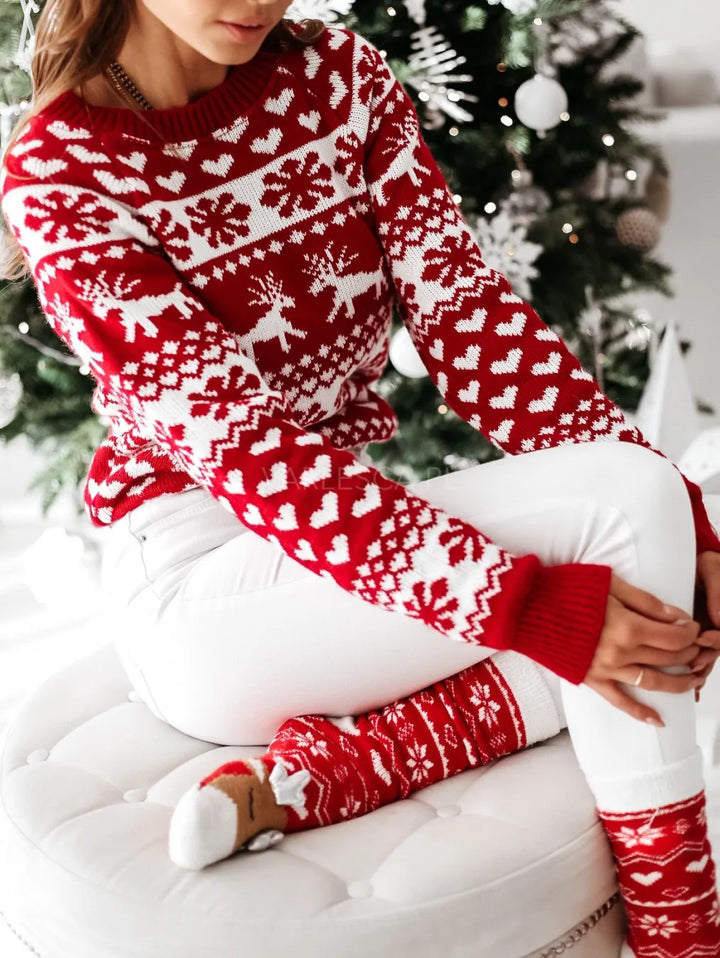 Maya - Pull de Noël confortable en tricot