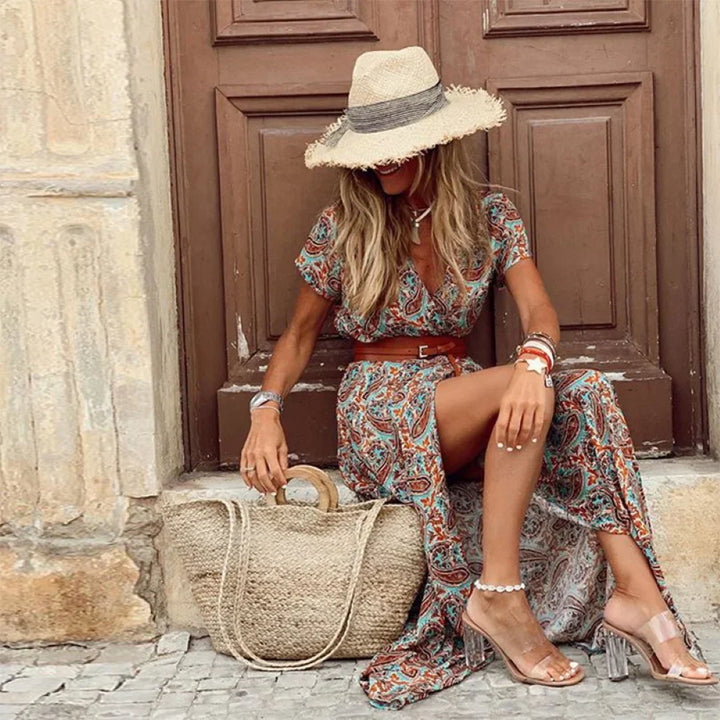 Karoline - robe avec imprimé paisley