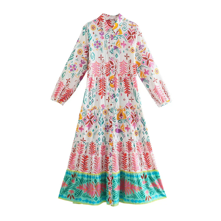 Karoline - Robe midi florale