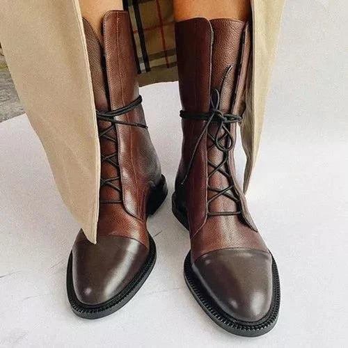 Bottes vintage classiques Gaboura avec talon pour femmes - de haute qualité, élégantes, chaudes et confortables