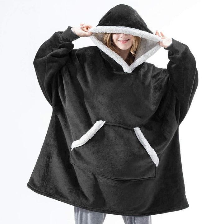 Caryn - délicieuse combinaison de sweat à capuche doux et de couverture douillette en un seul produit !