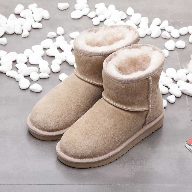 Fabienne Knöchel bottes de neige en cuir véritable