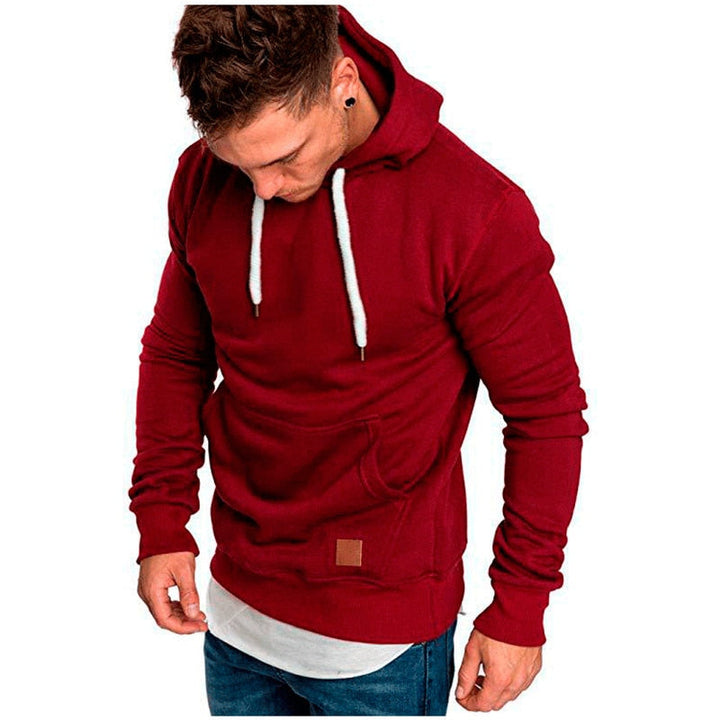 Dudley - sweat à capuche pour homme - avec poche kangourou et cordon blanc