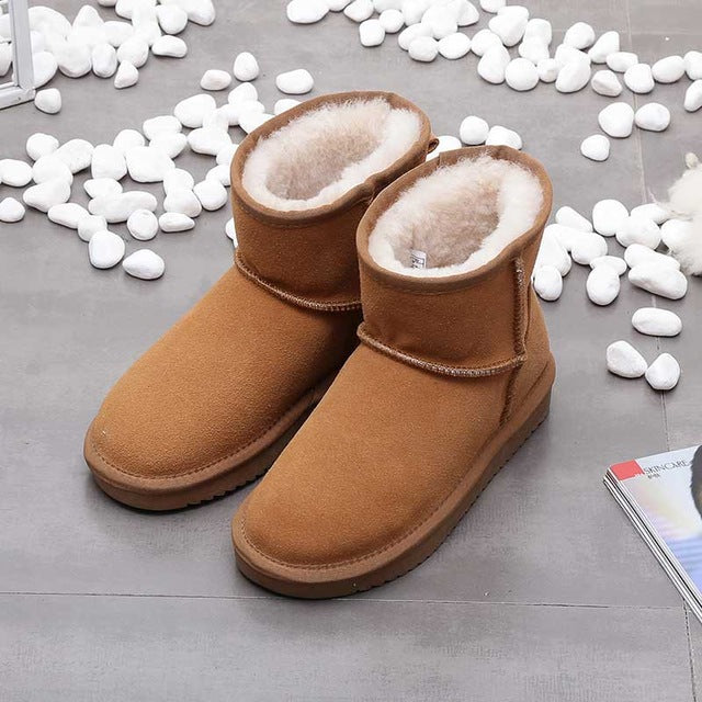 Fabienne Knöchel bottes de neige en cuir véritable
