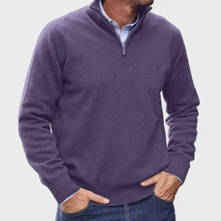 Pull pour hommes avec fermeture éclair