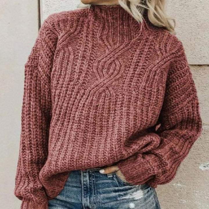 Francine - Pull à col roulé grande taille