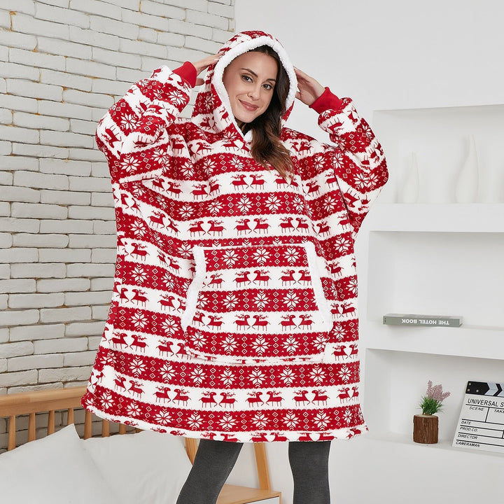 Caryn - délicieuse combinaison de sweat à capuche doux et de couverture douillette en un seul produit !