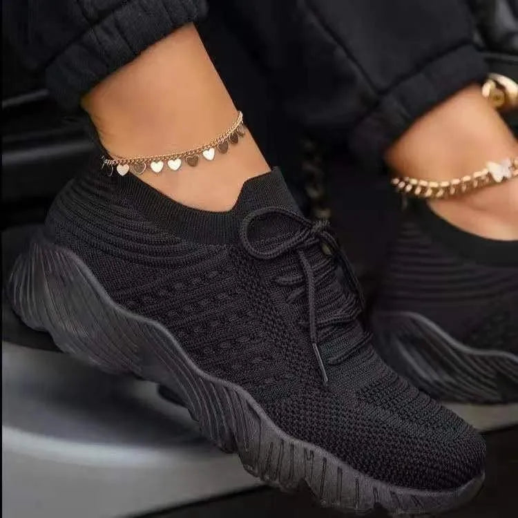 Baskets respirantes pour femmes – Chaussures de sport légères avec dessus en maille et semelle à mémoire de forme