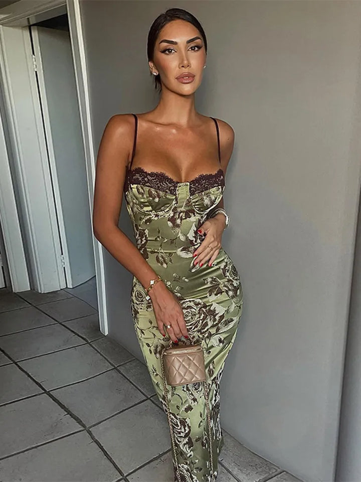 Robe moulante avec imprimé