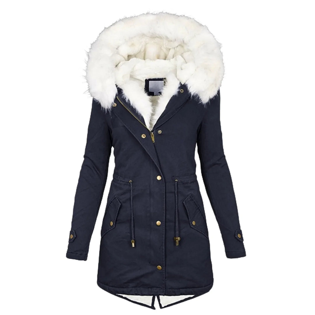Parka Scarlett con cappuccio e fodera in pelliccia per donne