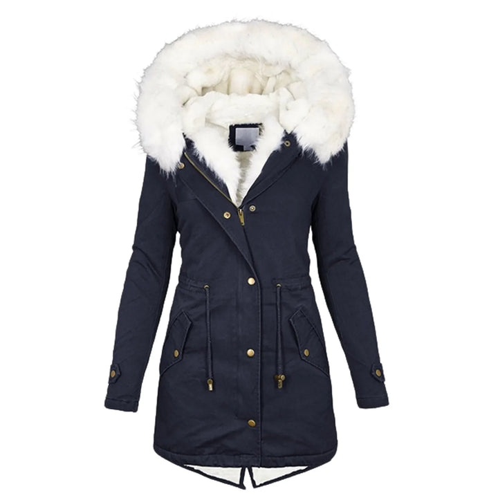 Parka Scarlett con cappuccio e fodera in pelliccia per donne