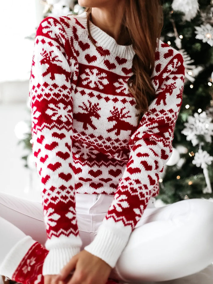Maya - Pull de Noël confortable en tricot