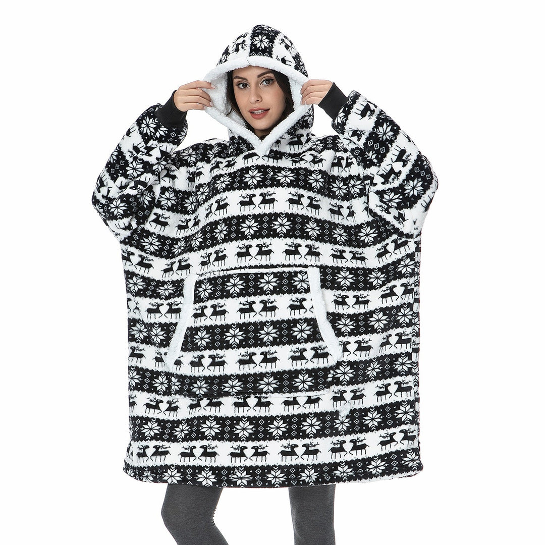 Caryn - délicieuse combinaison de sweat à capuche doux et de couverture douillette en un seul produit !