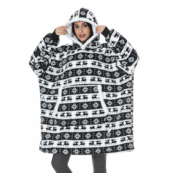Caryn - délicieuse combinaison de sweat à capuche doux et de couverture douillette en un seul produit !