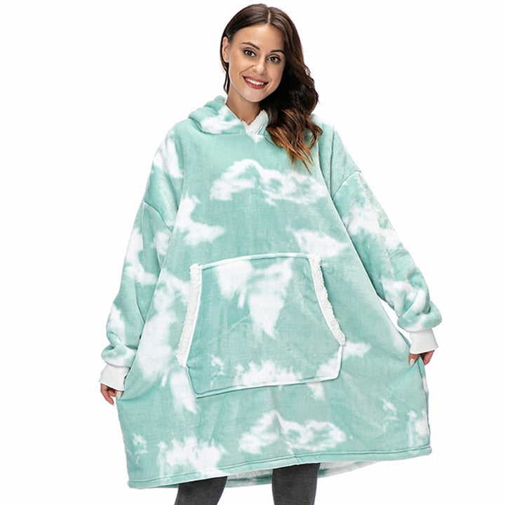 Caryn - délicieuse combinaison de sweat à capuche doux et de couverture douillette en un seul produit !