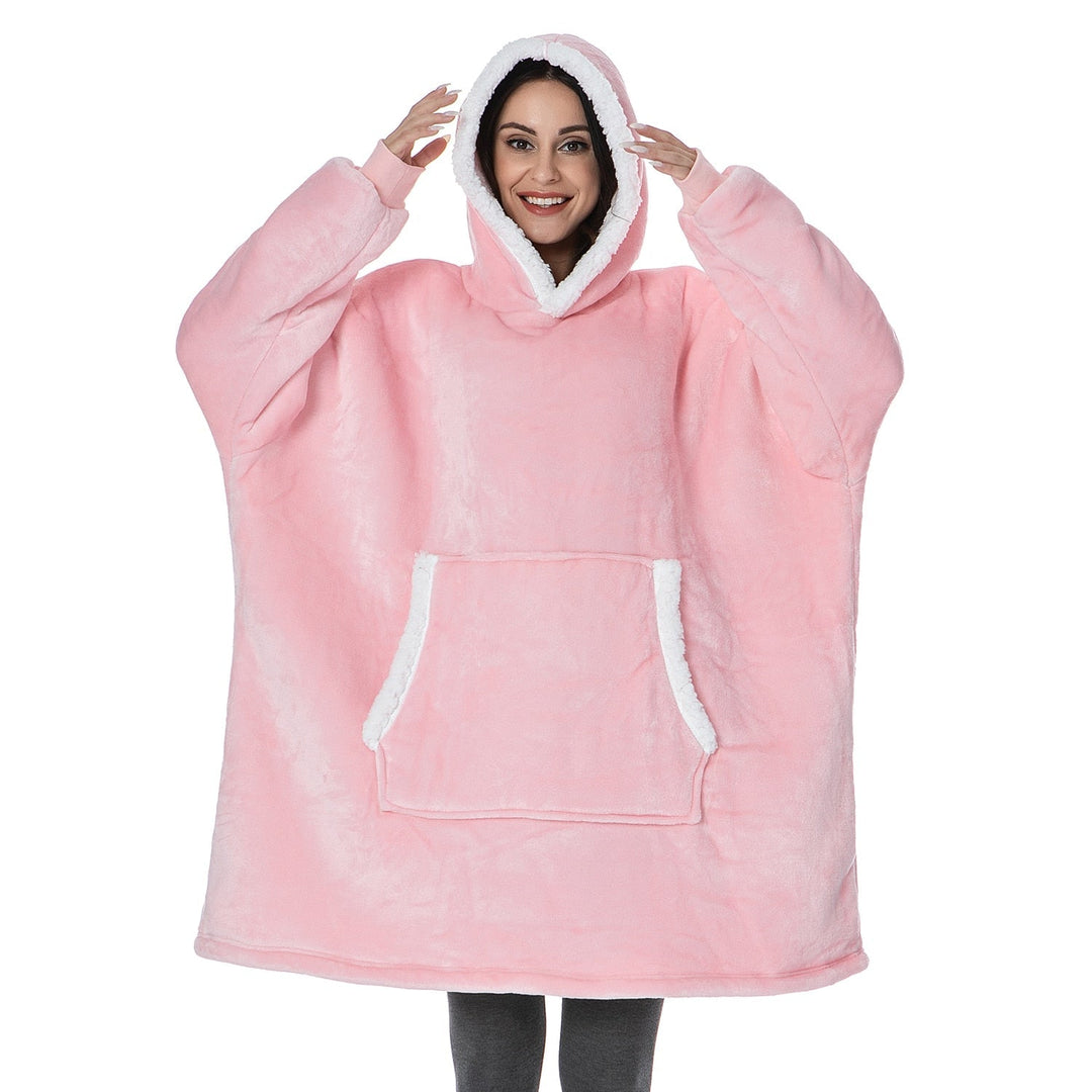 Caryn - délicieuse combinaison de sweat à capuche doux et de couverture douillette en un seul produit !