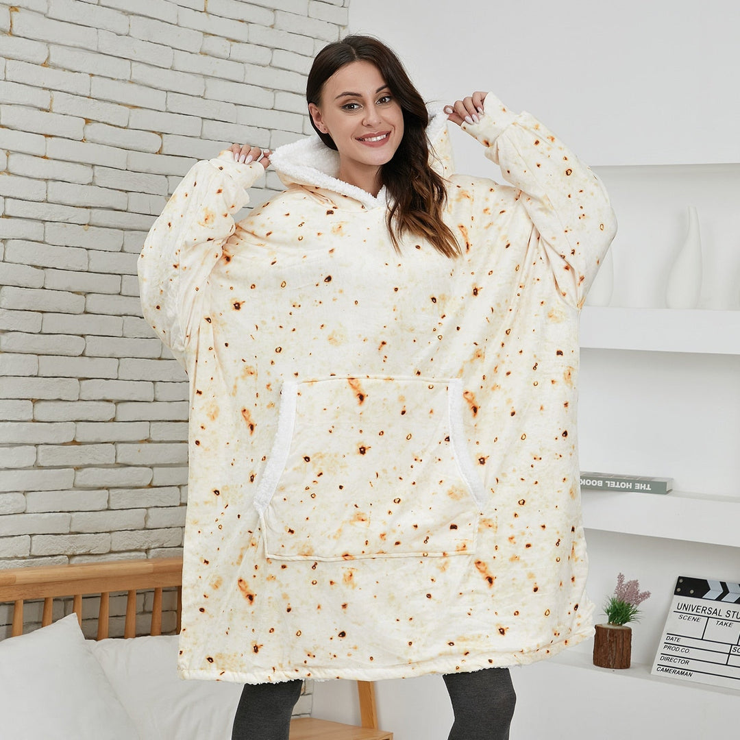 Caryn - délicieuse combinaison de sweat à capuche doux et de couverture douillette en un seul produit !