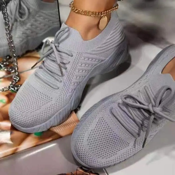 Baskets respirantes pour femmes – Chaussures de sport légères avec dessus en maille et semelle à mémoire de forme