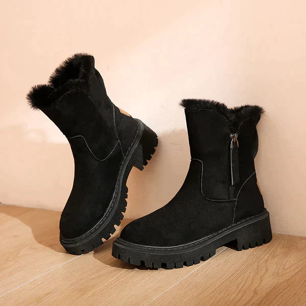 Casual Stiefeletten mit Reißverschluss und flachem Absatz für Damen | Perfekt für den Alltag