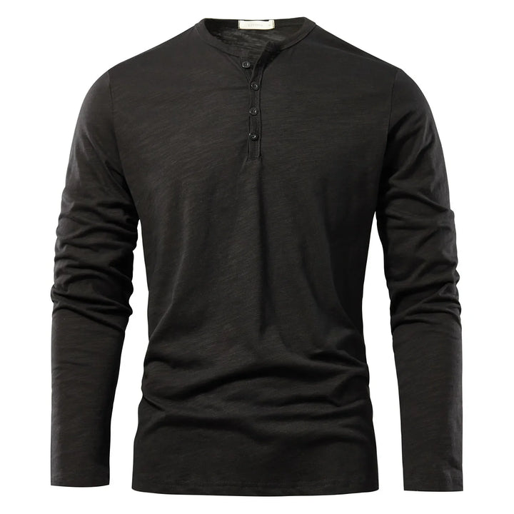 Max - koszulka Henley z długim rękawem