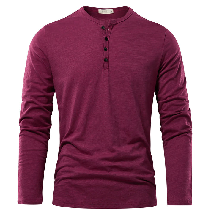 Max - koszulka Henley z długim rękawem