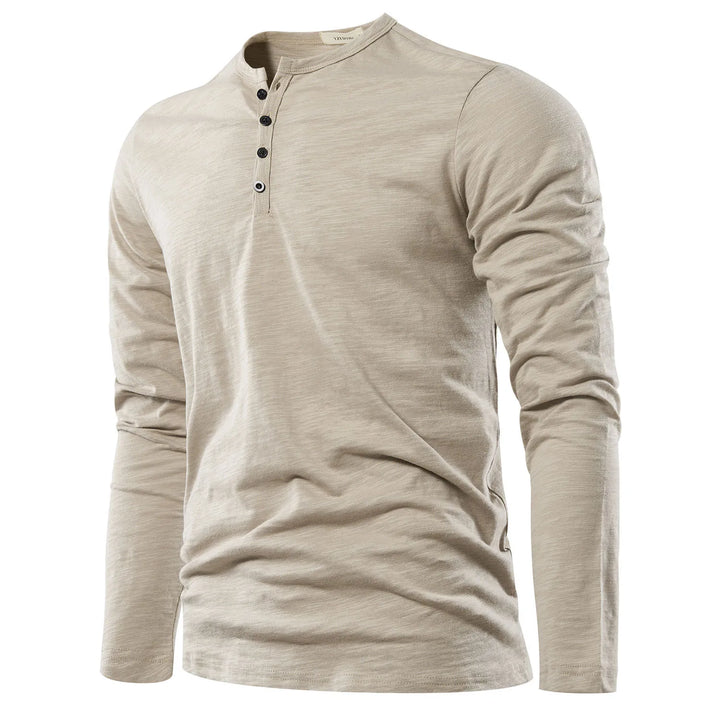 Max - koszulka Henley z długim rękawem
