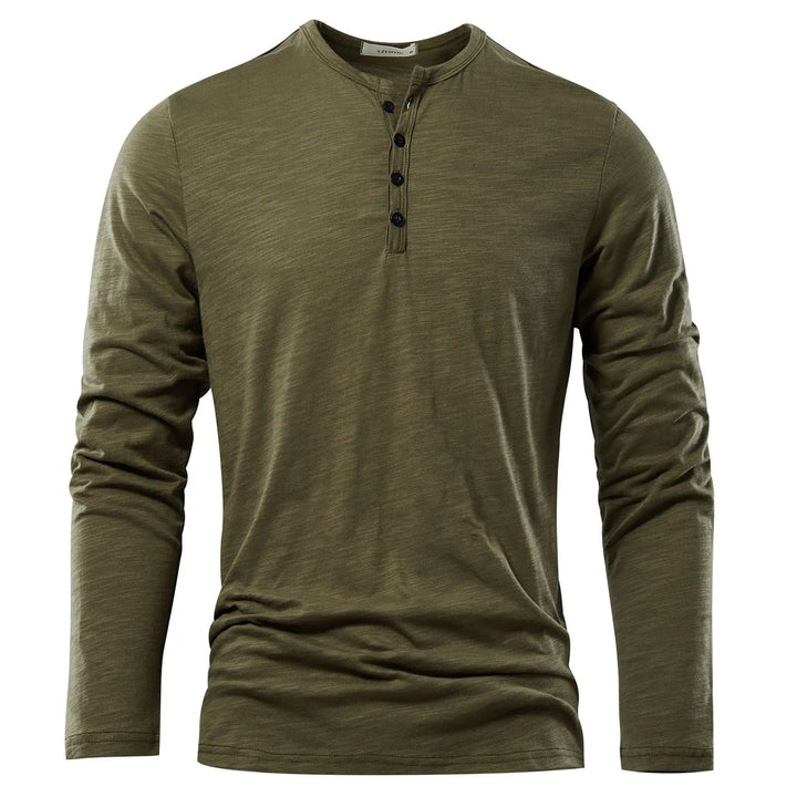 Max - koszulka Henley z długim rękawem