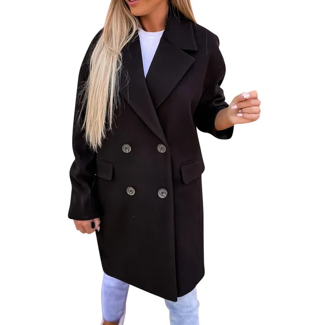Alison - Stylish Mid-Length Trench Coat