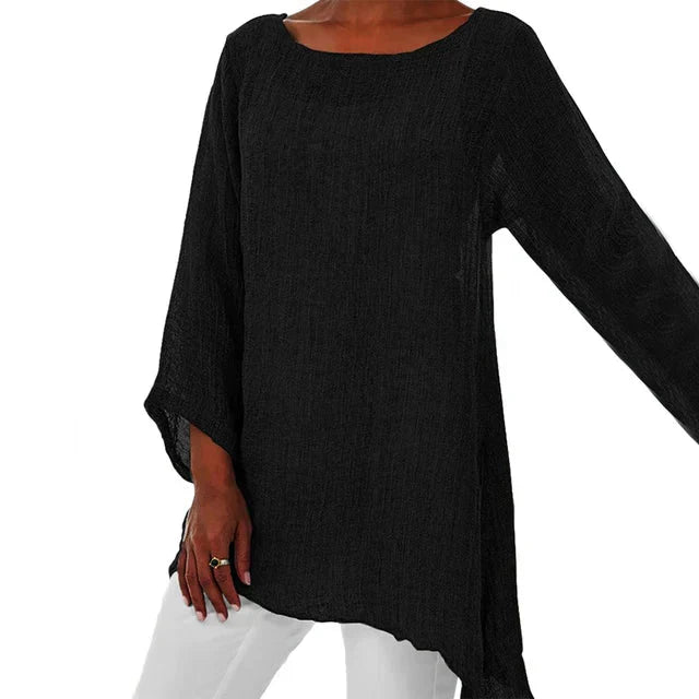 Margery – camicetta in lino di cotone