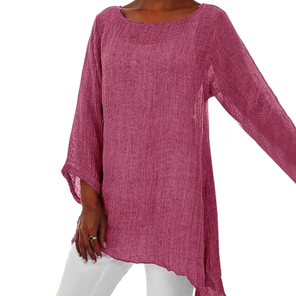 Margery – camicetta in lino di cotone