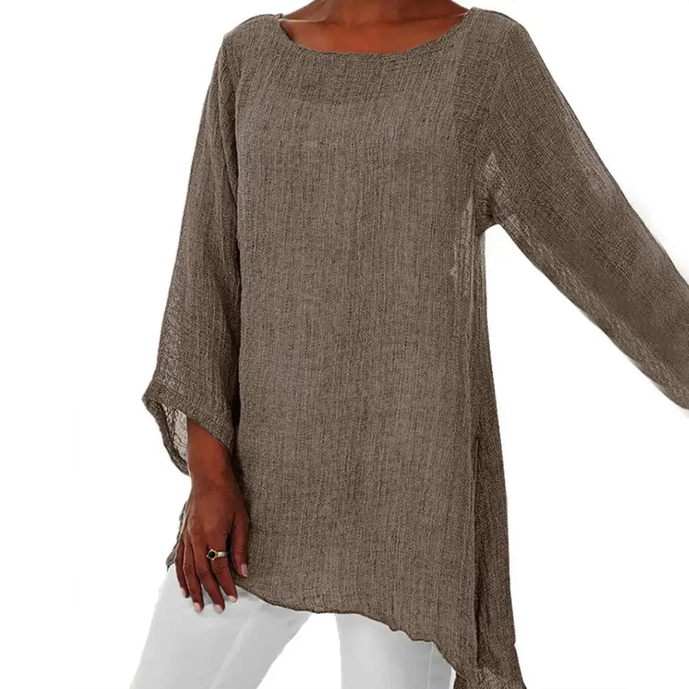 Margery – camicetta in lino di cotone