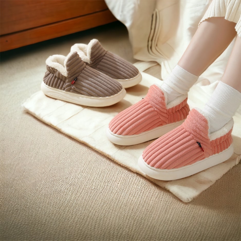 Quinlan | Pantoufles d'hiver chaudes et confortables pour femmes