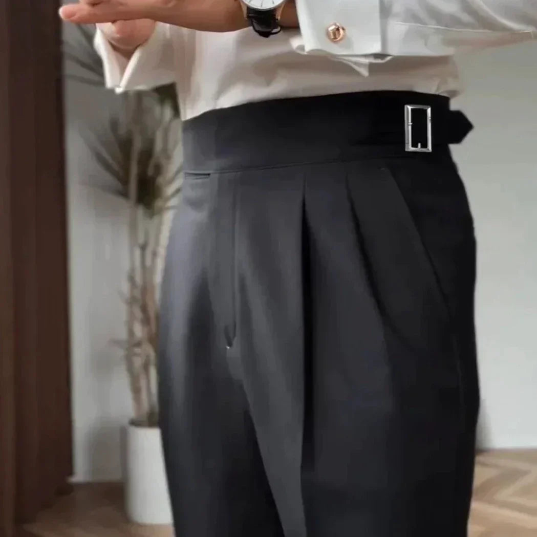 Zeke - Pantalon élégant pour homme avec boucle