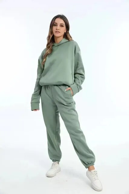 Clara | Ensemble sweat confortable pour femme avec capuche et pantalon de jogging