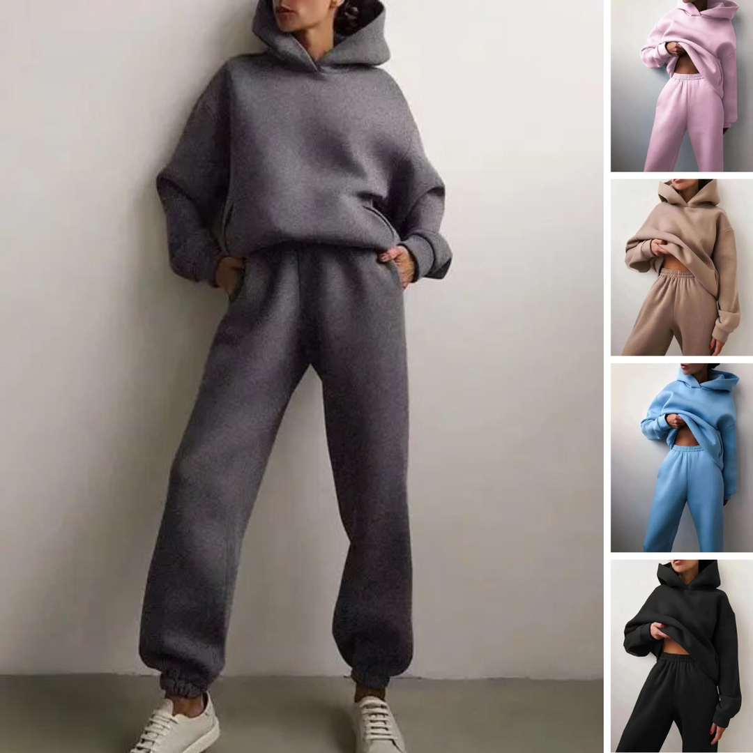 Clara | Ensemble sweat confortable pour femme avec capuche et pantalon de jogging