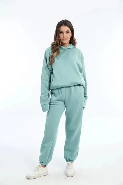 Clara | Ensemble sweat confortable pour femme avec capuche et pantalon de jogging