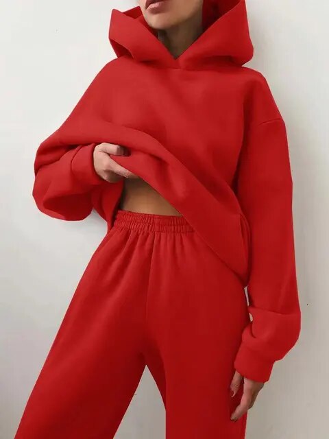 Clara | Ensemble sweat confortable pour femme avec capuche et pantalon de jogging