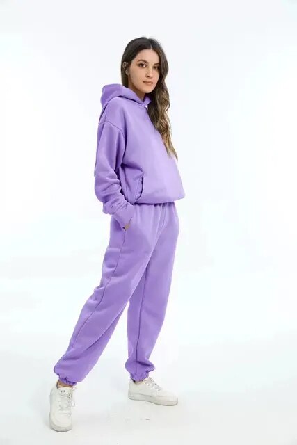 Clara | Ensemble sweat confortable pour femme avec capuche et pantalon de jogging