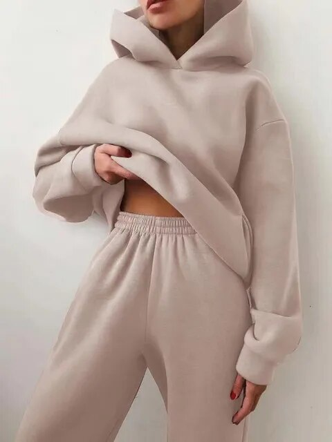 Clara | Ensemble sweat confortable pour femme avec capuche et pantalon de jogging