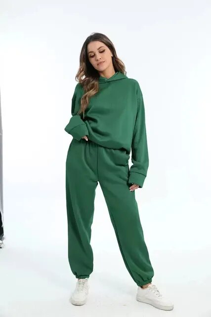 Clara | Ensemble sweat confortable pour femme avec capuche et pantalon de jogging