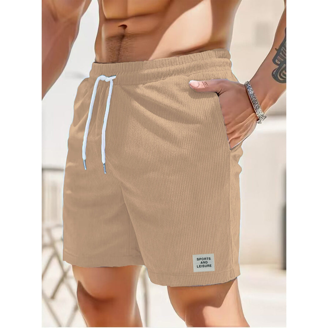 Men's casual shorts with drawstring – Comfortable summer pants for sports & everyday use