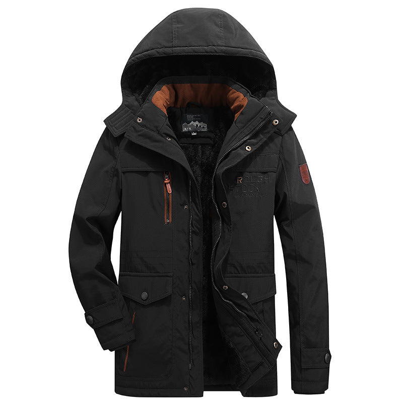 Parka invernale impermeabile e antivento con cappuccio