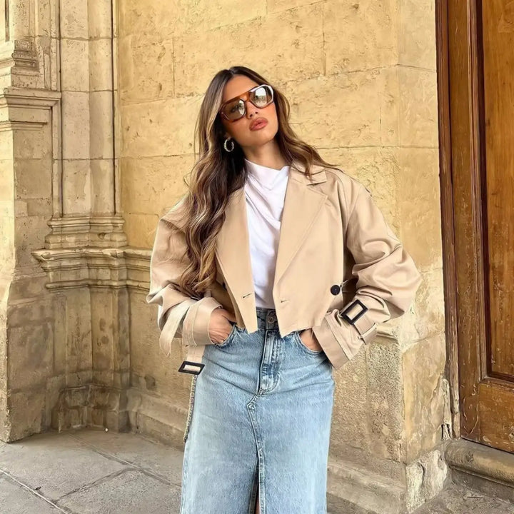 Ari - Trench coat corto chic casual